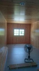 循環木移動組合屋室內原木裝修